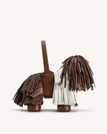 Sac à main Nita en forme de chiot – Marron caramel