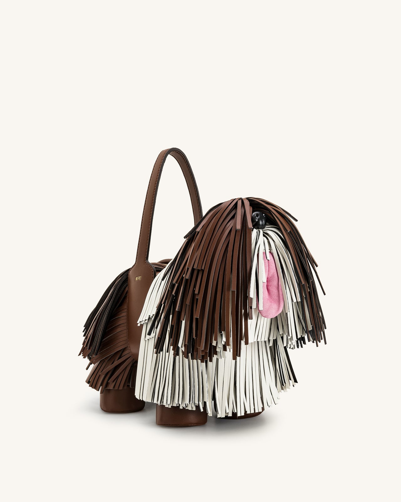 Sac à main Nita en forme de chiot – Marron caramel