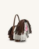 Sac à main Nita en forme de chiot – Marron caramel