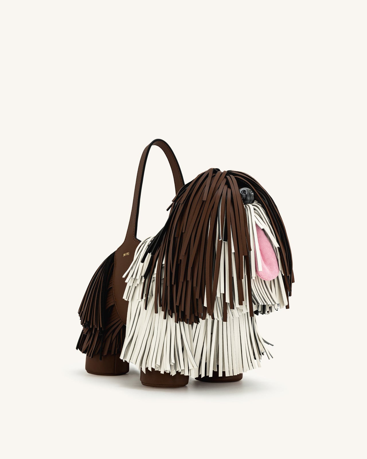 Sac à main Nita en forme de chiot – Marron caramel