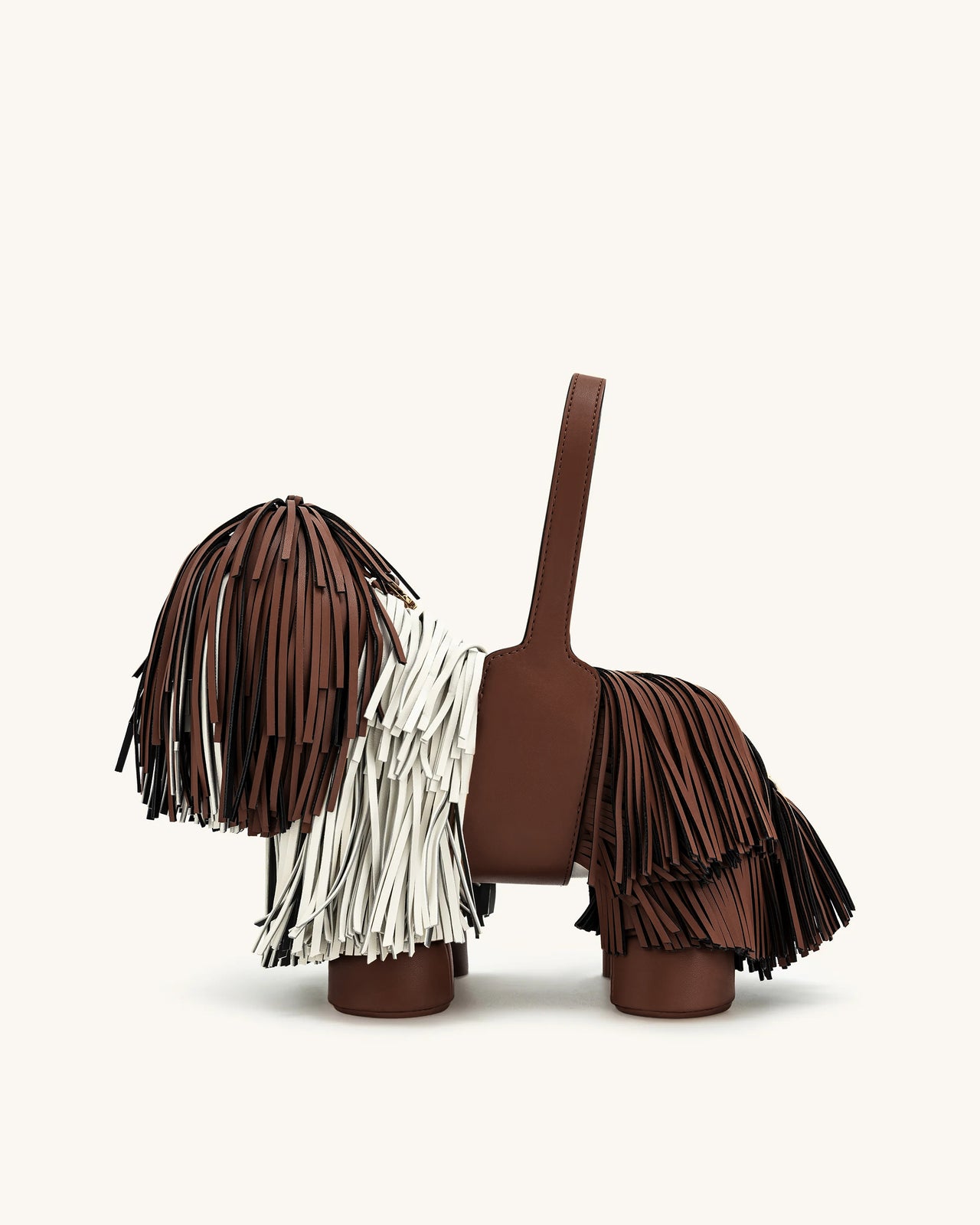 Sac à main Nita en forme de chiot – Marron caramel