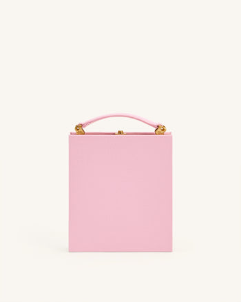 Pochette en forme de livre à motif chiot Taya - Rose