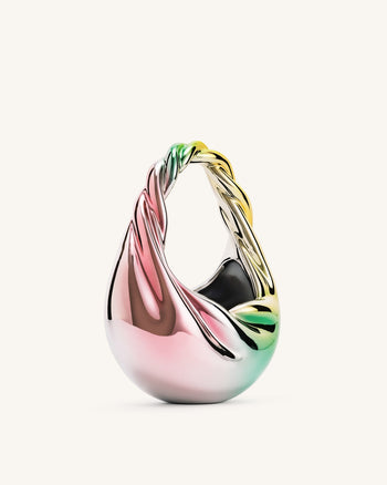 Sac à main Willow Twist en forme de croissant – Multicolore