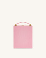 Taya Pochette en forme de livre à motif chat tigré – Rose