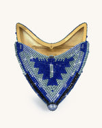 Paisley Pochette Papillon Cristal - Bleu