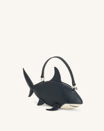 Sac à poignée supérieure Nerys effet requin – Bleu Foncé