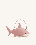 Sac Nerys à poignée supérieure effet requin - Rose