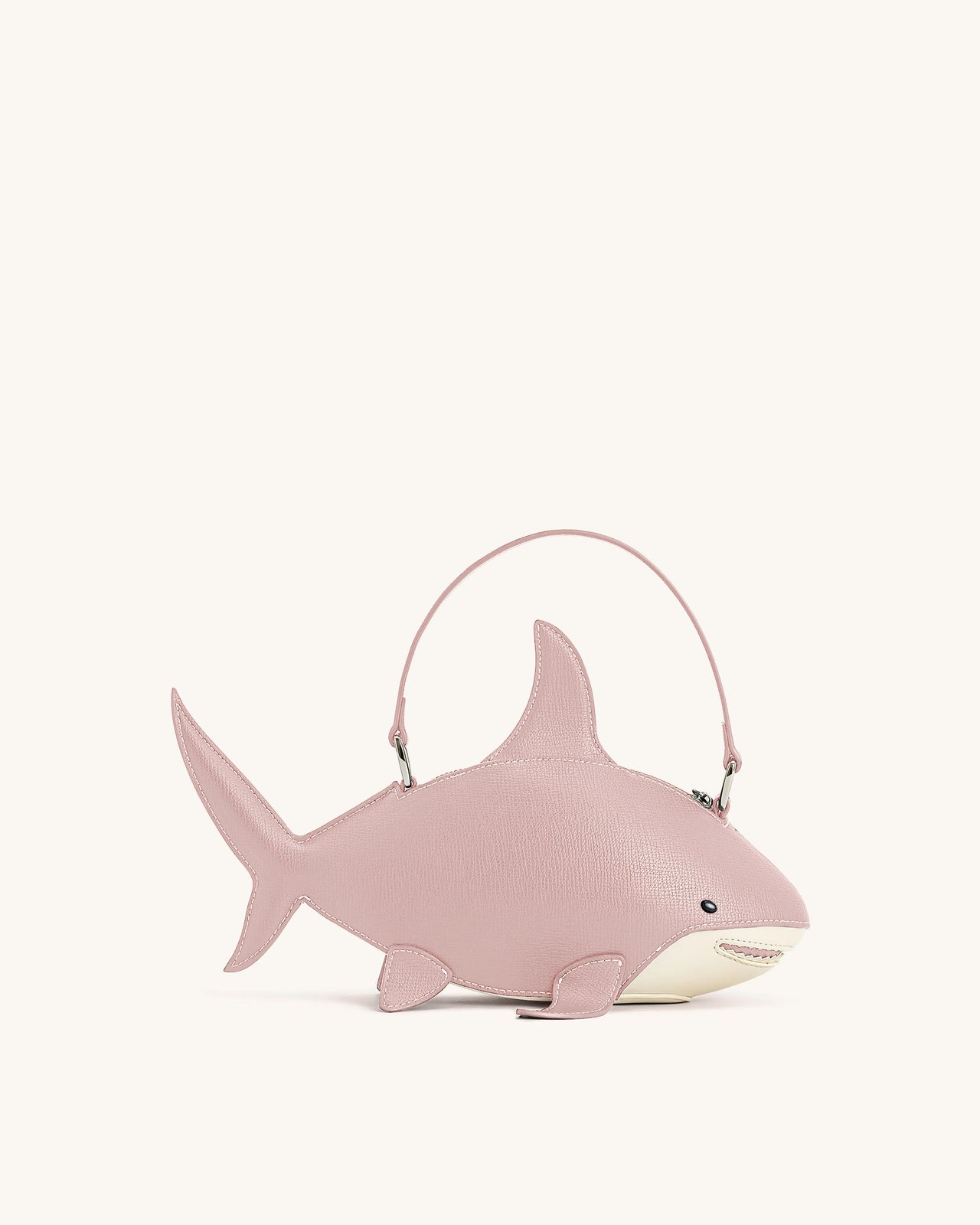 Sac Nerys à poignée supérieure effet requin - Rose