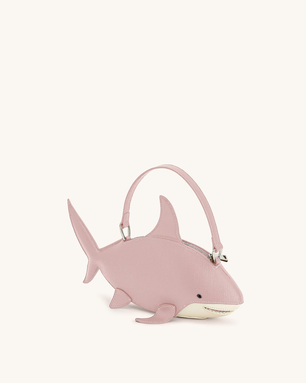 Sac Nerys à poignée supérieure effet requin - Rose