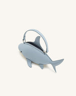 Sac Nerys à poignée supérieure effet requin - Bleu clair