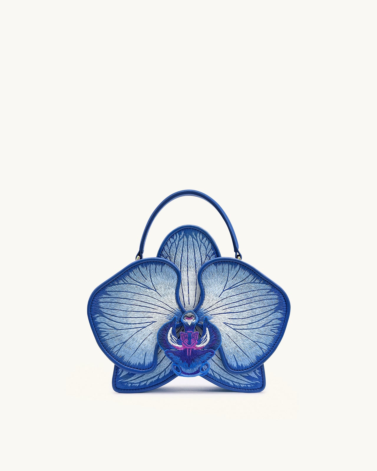 Sac à Main Flora en Forme d'Orchidée - Bleu