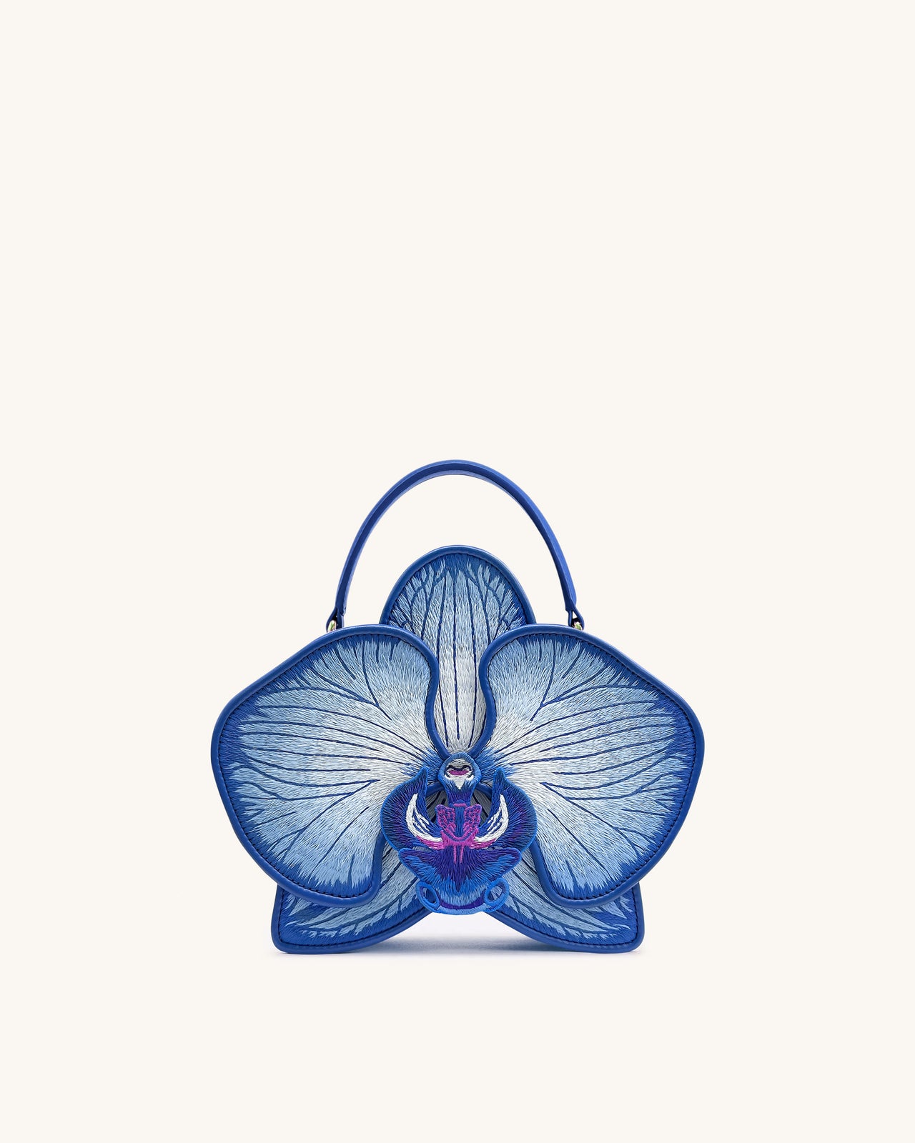 Sac à Main Flora en Forme d'Orchidée - Bleu