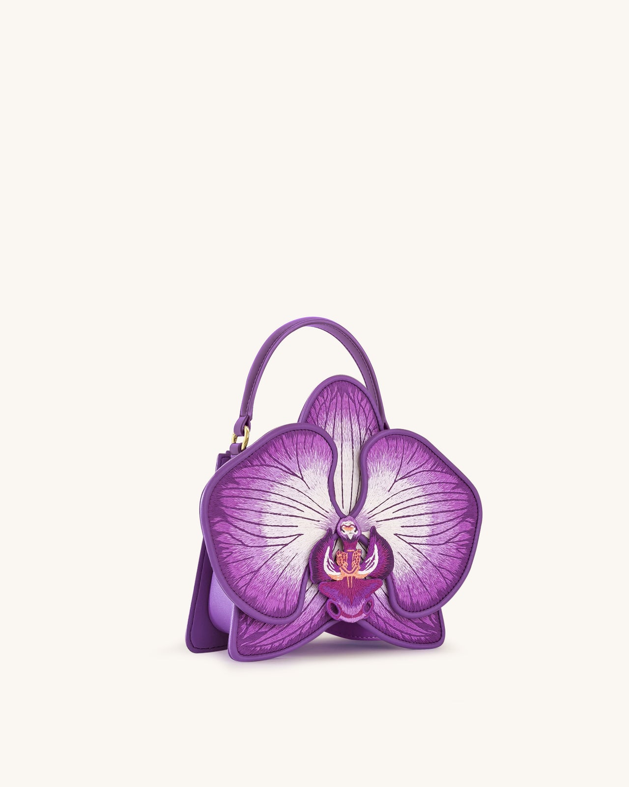 Sac à Main Flora en Forme d'Orchidée - Violet