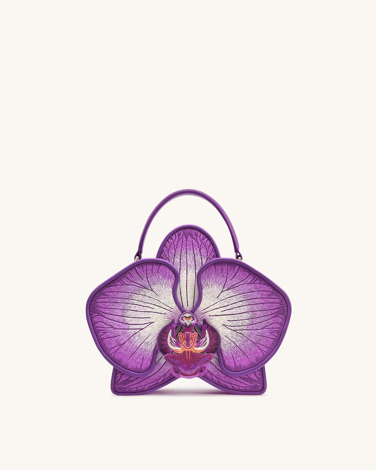 Sac à Main Flora en Forme d'Orchidée - Violet