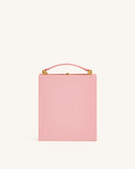 Taya Pochette forme livre à motif chiot et verre de vin - Rose