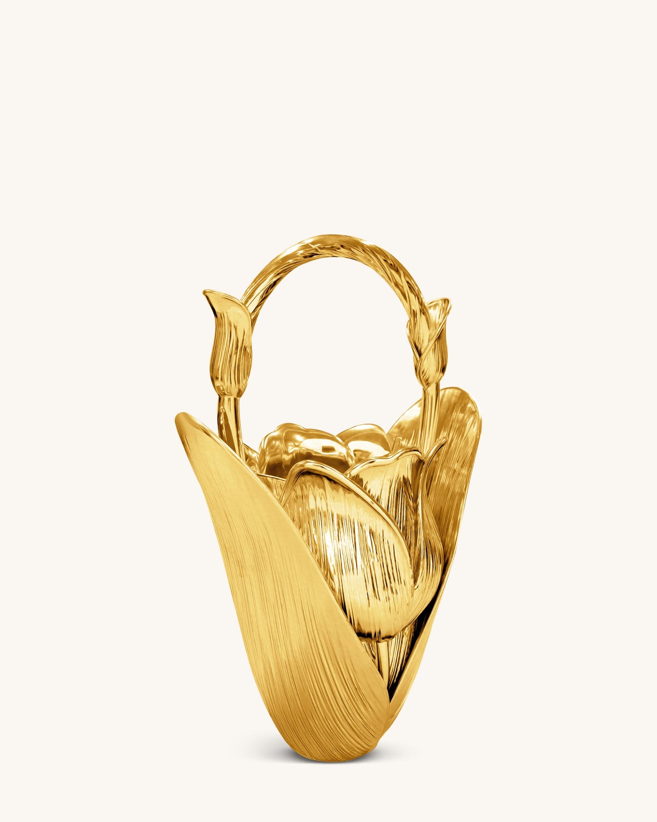 Ella Sac top-handle vase à tulipes - Or
