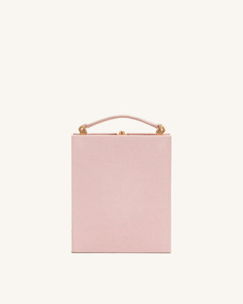 Taya Pochette en Forme de Livre à Motif Orchidée – Rose