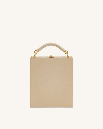 Elle Sac à main avec anse supérieure à motif de pique-nique - Kaki