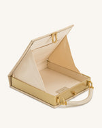 Elle Sac à main avec anse supérieure à motif de pique-nique - Kaki