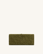 Pochette tissée Zaria - Olive foncé