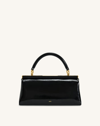 Sac à main Danna avec poignée supérieure - Noir