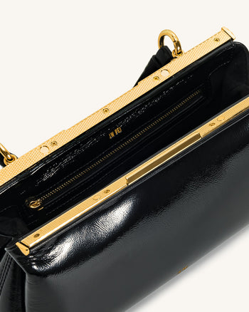 Sac à main Danna avec poignée supérieure - Noir
