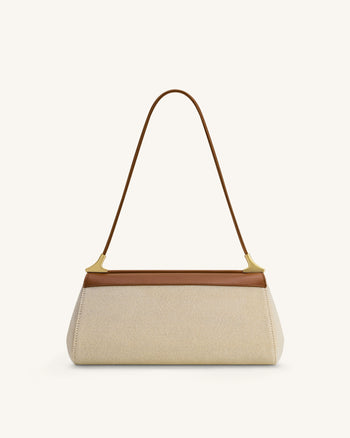 Sac à bandoulière Eloise - Toile marron