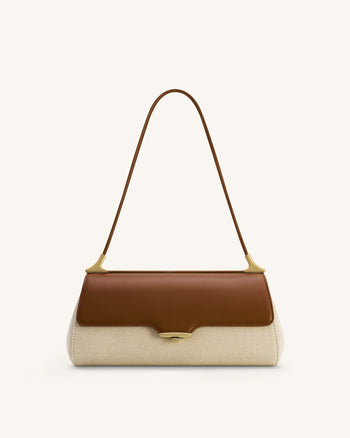 Sac à bandoulière Eloise - Toile marron