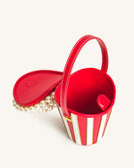 Sac Seau Skylar Embelli de Perles Fausse - Rouge