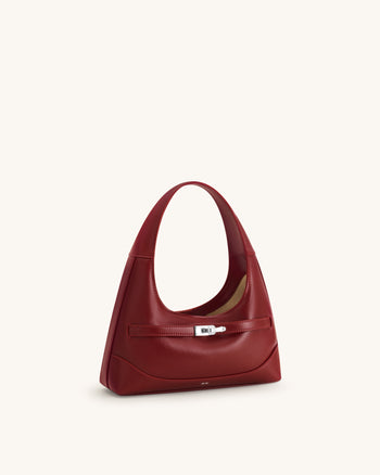 Noelle Sac porté épaule ceinturé - Bordeaux foncé