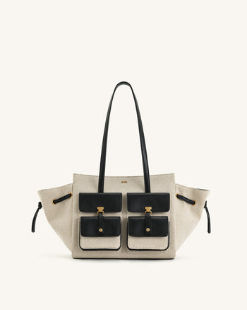 Linda Sac Tote - Toile Noire