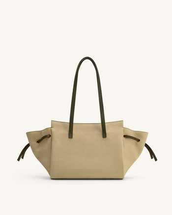 Sac fourre-tout en daim synthétique Linda - Vert