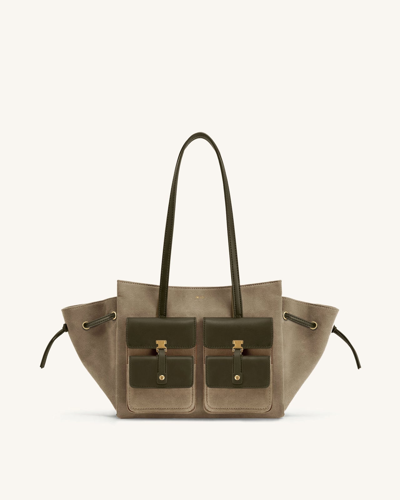 Sac fourre-tout en daim synthétique Linda - Vert