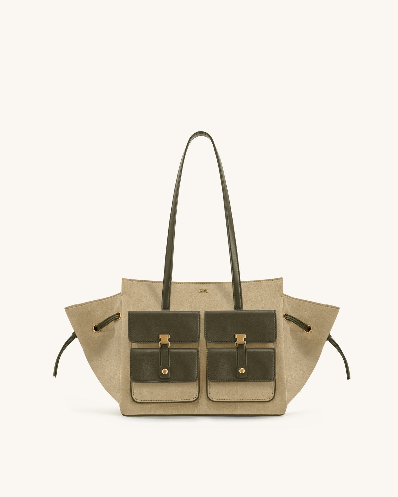 Sac fourre-tout en daim synthétique Linda - Vert