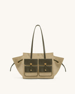 Sac fourre-tout en daim synthétique Linda - Vert