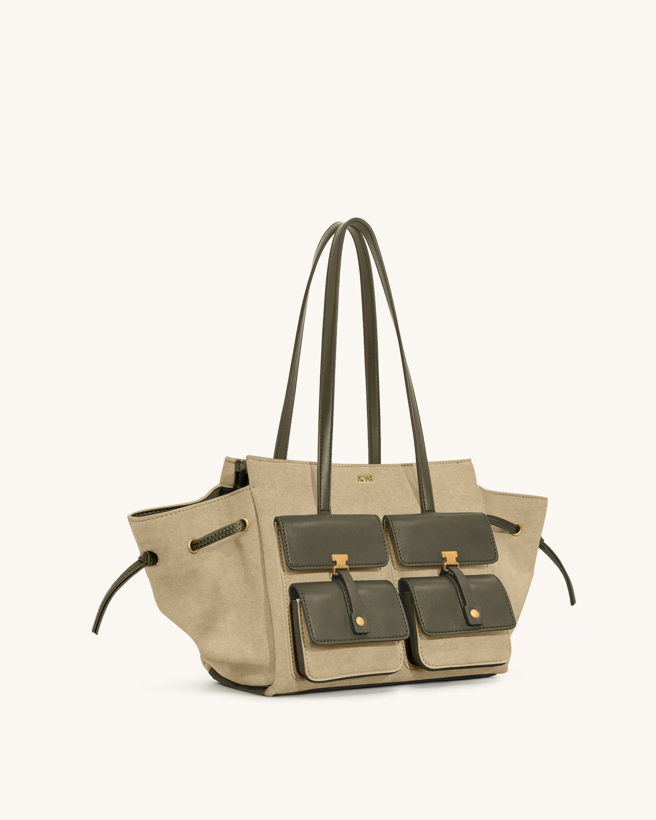 Sac fourre-tout en daim synthétique Linda - Vert