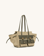 Sac fourre-tout en daim synthétique Linda - Vert