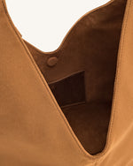 Sac Hobo Dara en Suède Synthétique - Brun Jaunâtre