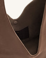Sac Hobo Dara en Suède Synthétique - Brun Moka
