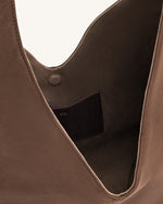 Sac Hobo Dara en Suède Synthétique - Brun Moka