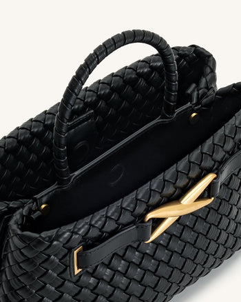 Sac Tote Tissé Elora - Noir