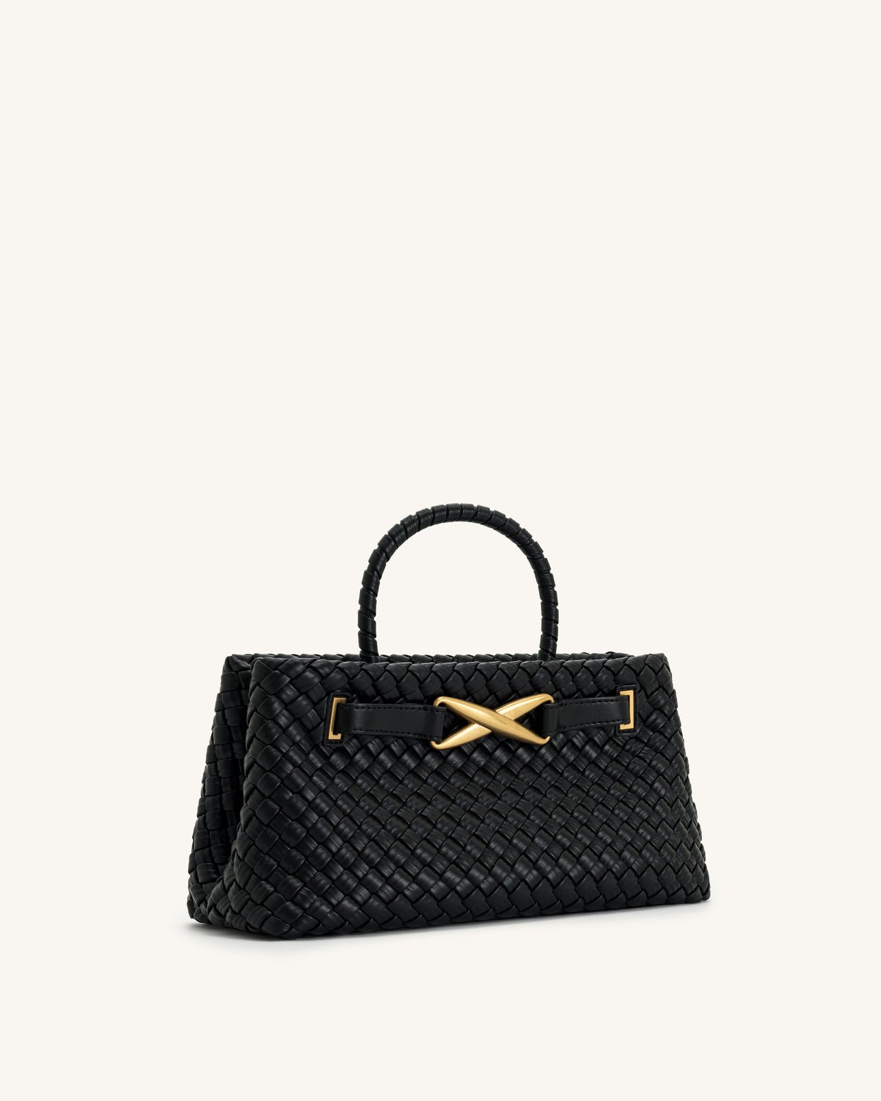 Sac Tote Tissé Elora - Noir