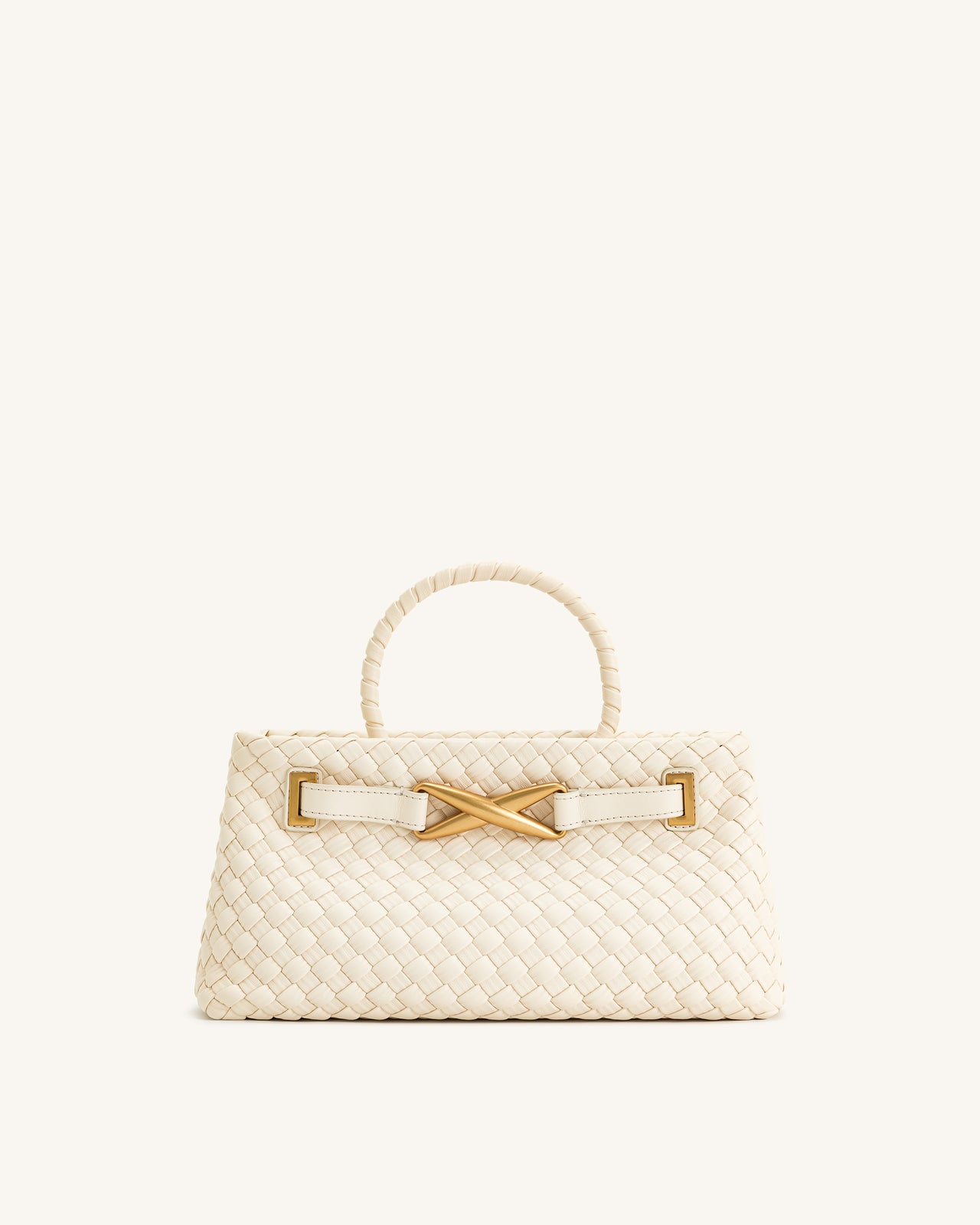 Sac Tote Tissé Elora  – Blanc