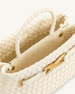 Sac Tote Tissé Elora  – Blanc