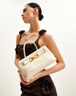 Sac Tote Tissé Elora  – Blanc