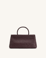 Sac Tote Tissé Elora  – Bourgogne Profond