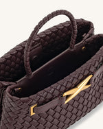 Sac Tote Tissé Elora  – Bourgogne Profond