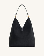 Sac à bandoulière en suédine Aria - Noir