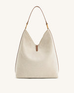 Sac porté épaule Aria – Toile marron