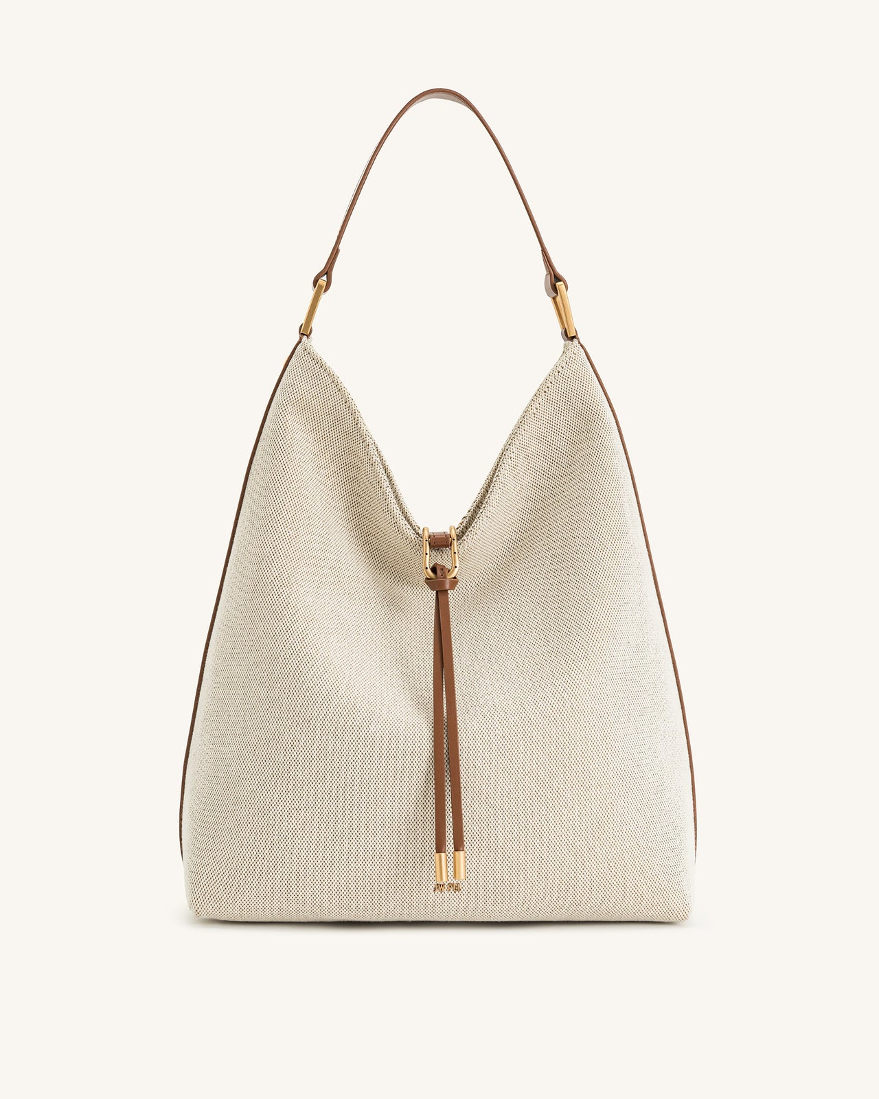 Sac porté épaule Aria – Toile marron